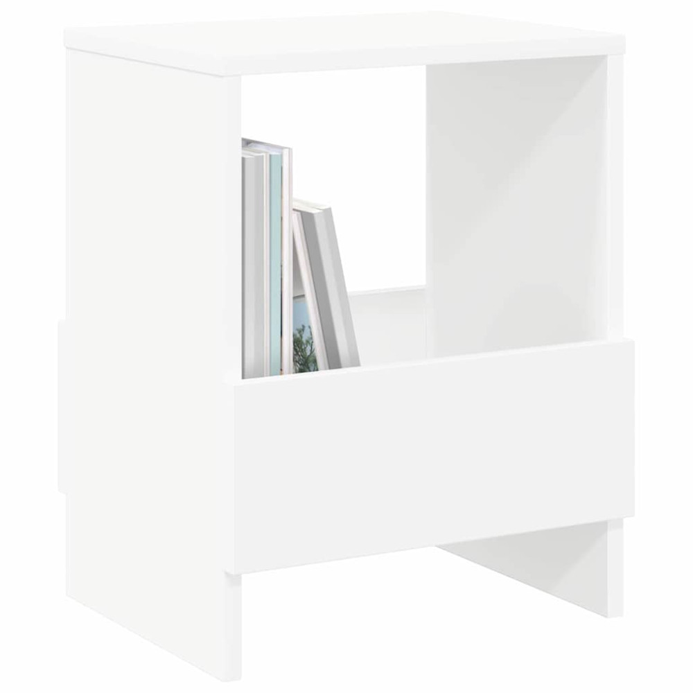Produktbild för Tidningshylla Vit 35 x 30 x 45 cm