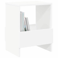 Produktbild för Tidningshylla Vit 35 x 30 x 45 cm
