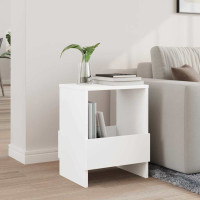 Produktbild för Tidningshylla Vit 35 x 30 x 45 cm