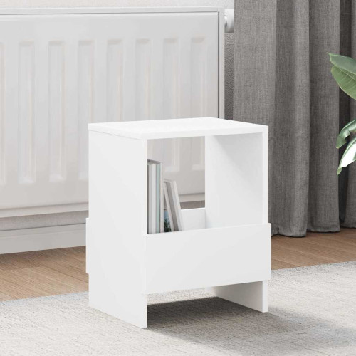 vidaXL Tidningshylla 2 pcs Vit 35 x 30 x 45 cm