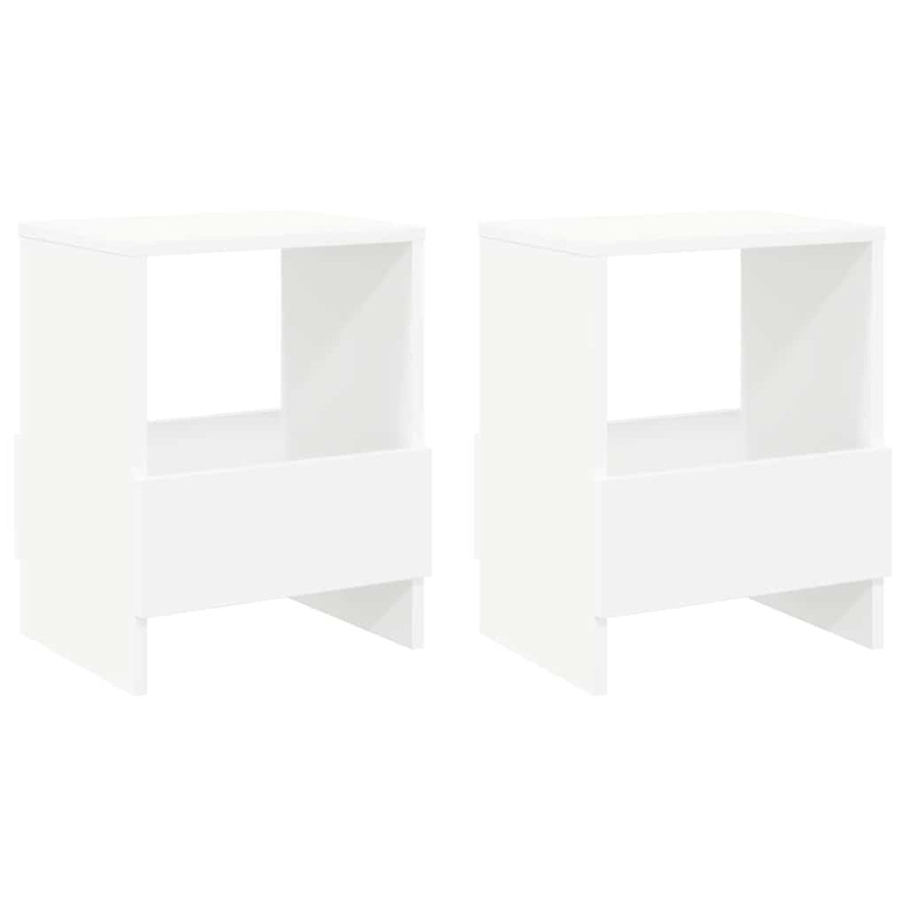 Produktbild för Tidningshylla 2 pcs Vit 35 x 30 x 45 cm