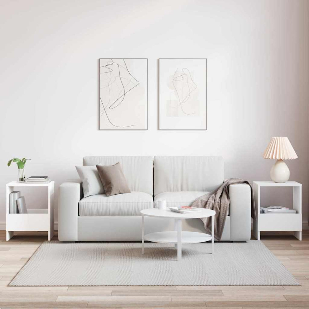 Produktbild för Tidningshylla 2 pcs Vit 35 x 30 x 45 cm