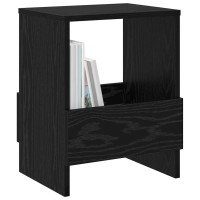 Produktbild för Tidningshylla 2 pcs Svart Ek 35 x 30 x 45 cm