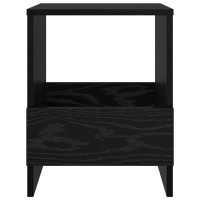 Produktbild för Tidningshylla 2 pcs Svart Ek 35 x 30 x 45 cm