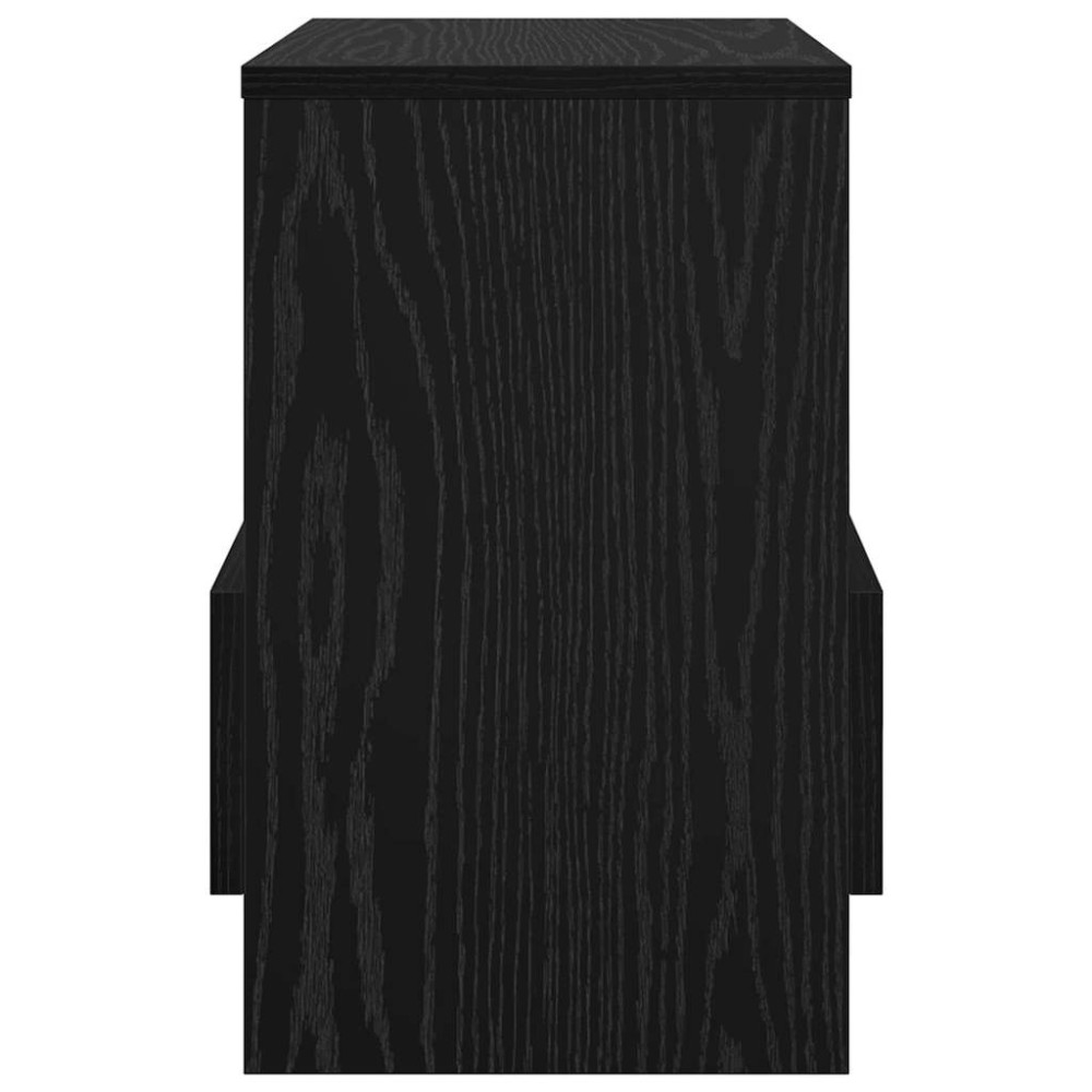 Produktbild för Tidningshylla 2 pcs Svart Ek 35 x 30 x 45 cm