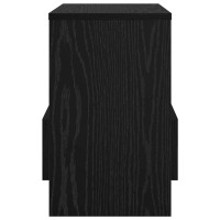 Produktbild för Tidningshylla 2 pcs Svart Ek 35 x 30 x 45 cm