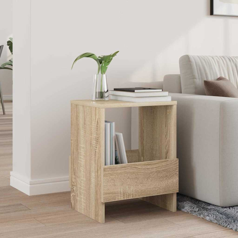 Produktbild för Tidningshylla Sonoma-ek 35 x 30 x 45 cm