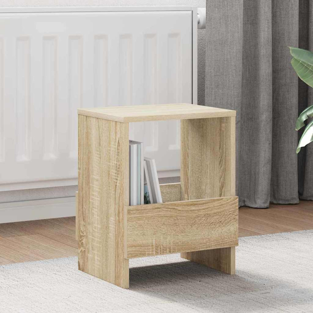 Produktbild för Tidningshylla 2 pcs Sonoma-ek 35 x 30 x 45 cm
