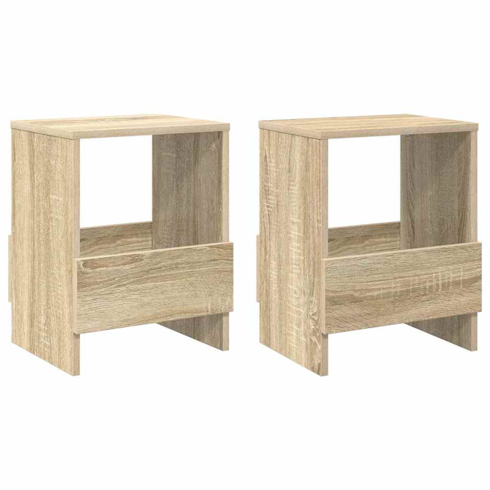 Produktbild för Tidningshylla 2 pcs Sonoma-ek 35 x 30 x 45 cm