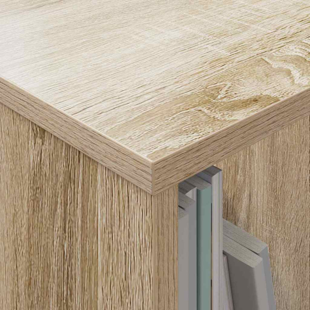 Produktbild för Tidningshylla 2 pcs Sonoma-ek 35 x 30 x 45 cm