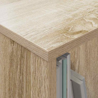 Produktbild för Tidningshylla 2 pcs Sonoma-ek 35 x 30 x 45 cm