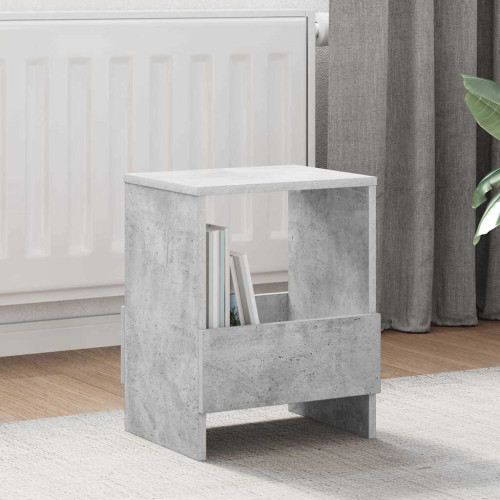 vidaXL Tidningshylla 2 pcs Betonggrå 35 x 30 x 45 cm