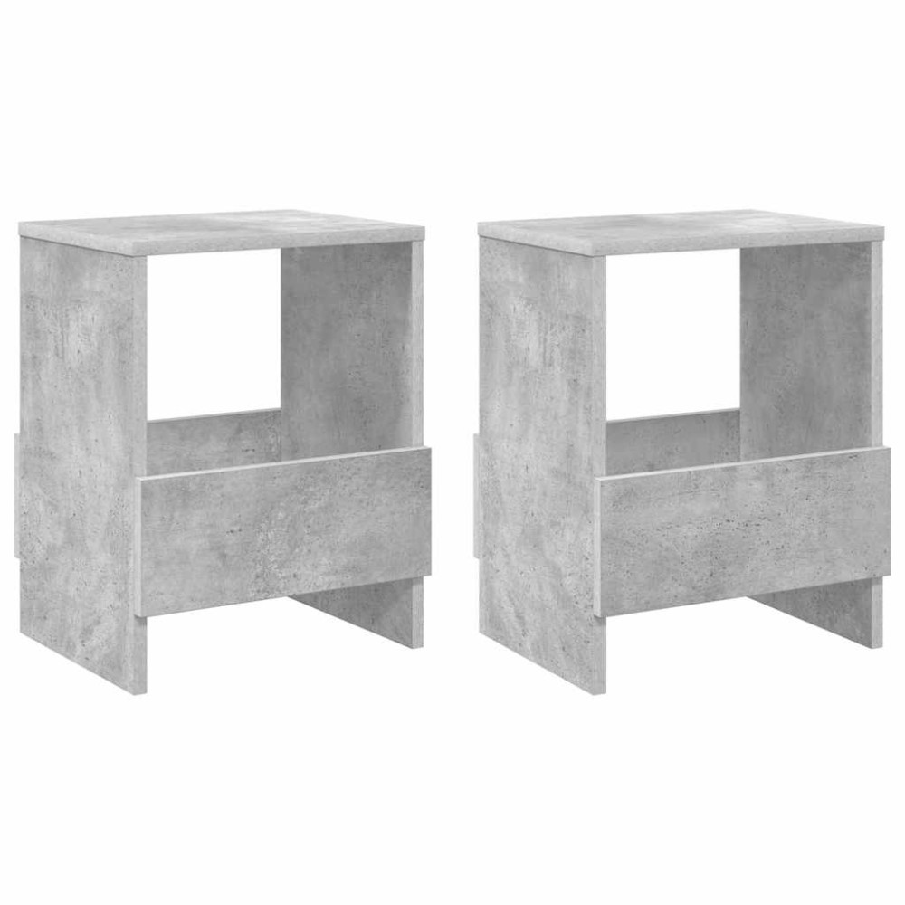 Produktbild för Tidningshylla 2 pcs Betonggrå 35 x 30 x 45 cm