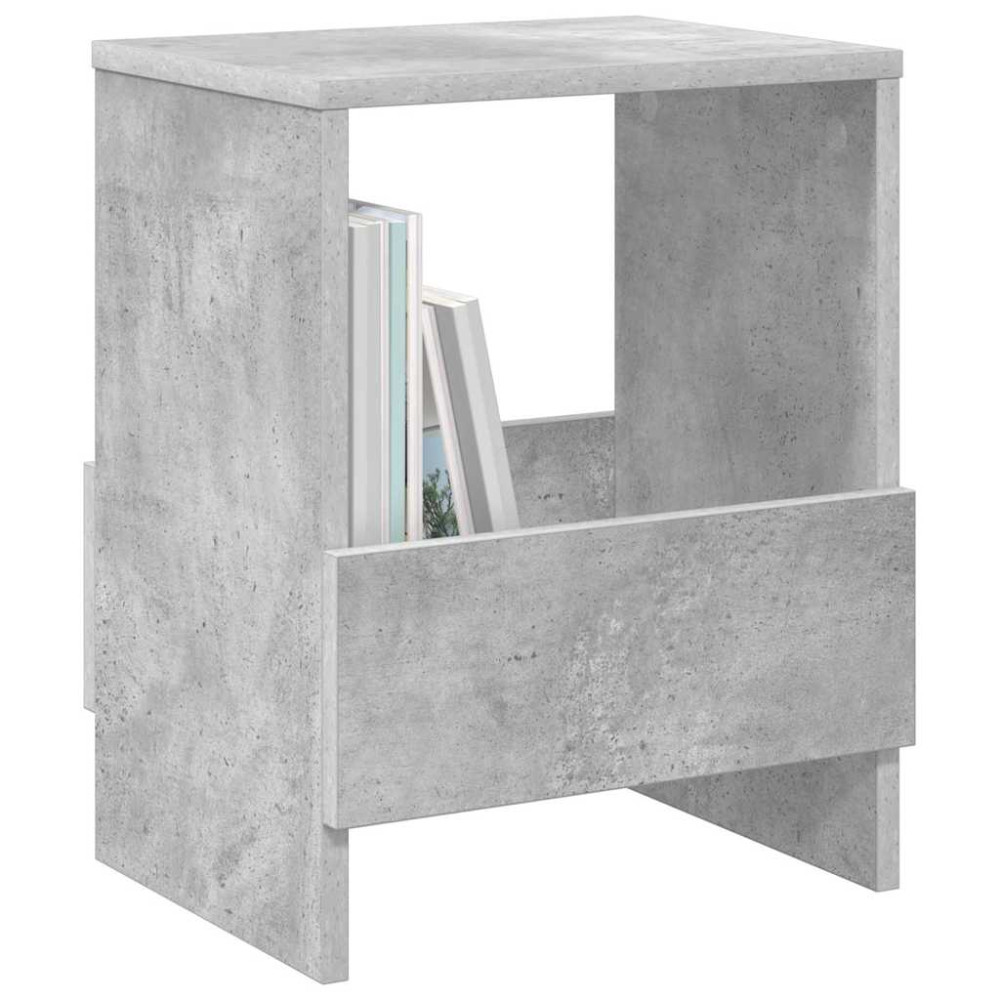 Produktbild för Tidningshylla 2 pcs Betonggrå 35 x 30 x 45 cm