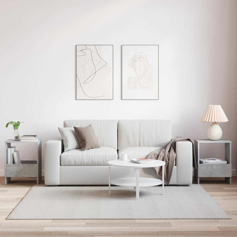 Produktbild för Tidningshylla 2 pcs Betonggrå 35 x 30 x 45 cm