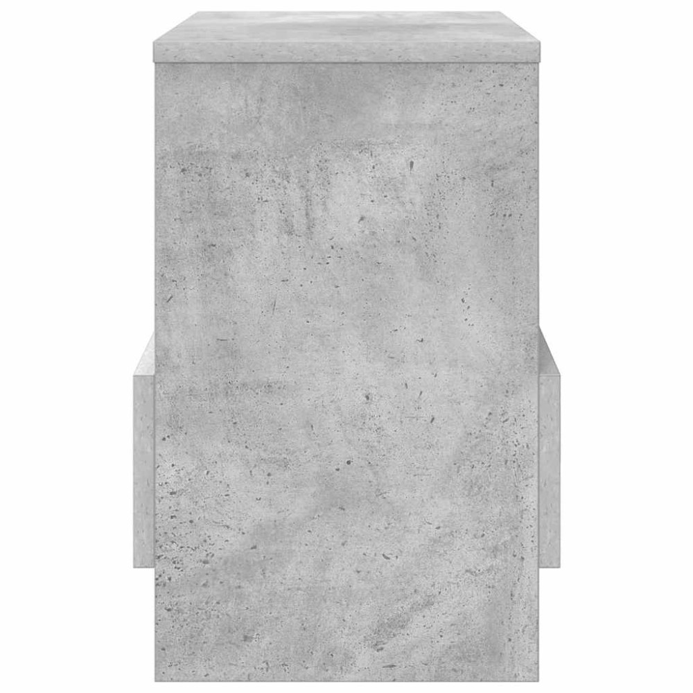 Produktbild för Tidningshylla 2 pcs Betonggrå 35 x 30 x 45 cm
