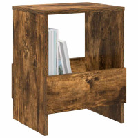 Produktbild för Tidningshylla 2 pcs Rökt ek 35 x 30 x 45 cm