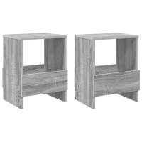 Produktbild för Tidningshylla 2 pcs Grå Sonoma 35 x 30 x 45 cm