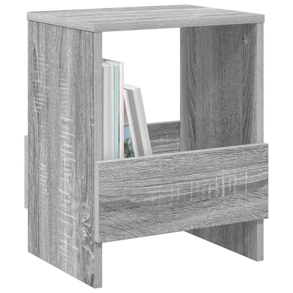 Produktbild för Tidningshylla 2 pcs Grå Sonoma 35 x 30 x 45 cm