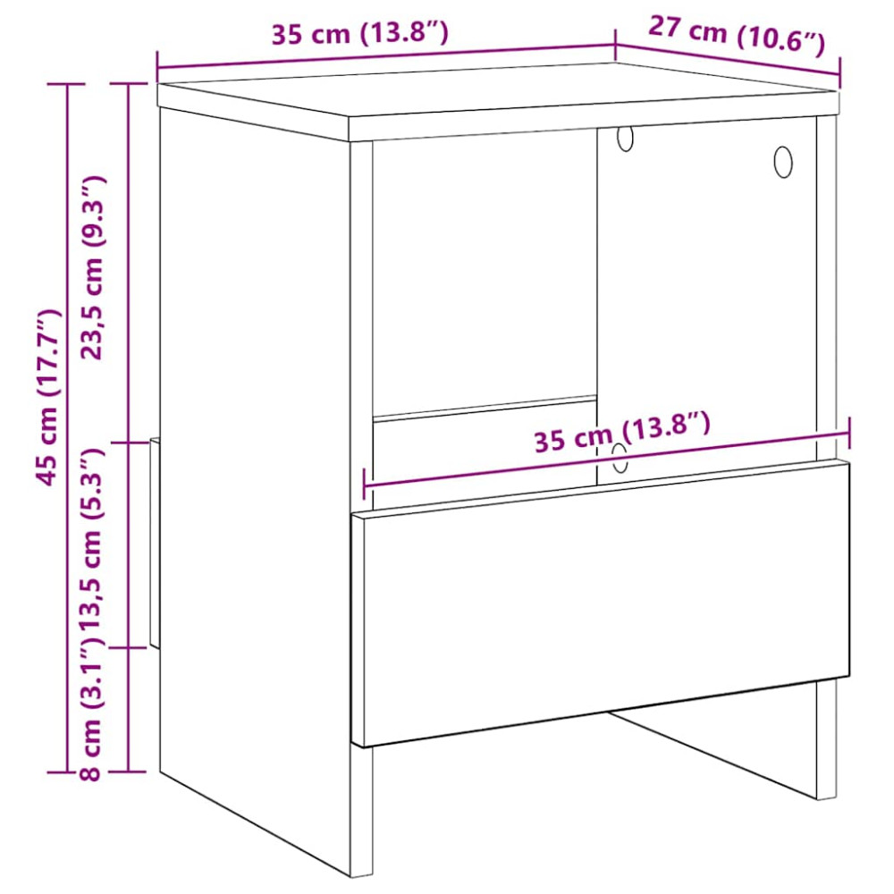 Produktbild för Tidningshylla Gammalt trä 35 x 30 x 45 cm
