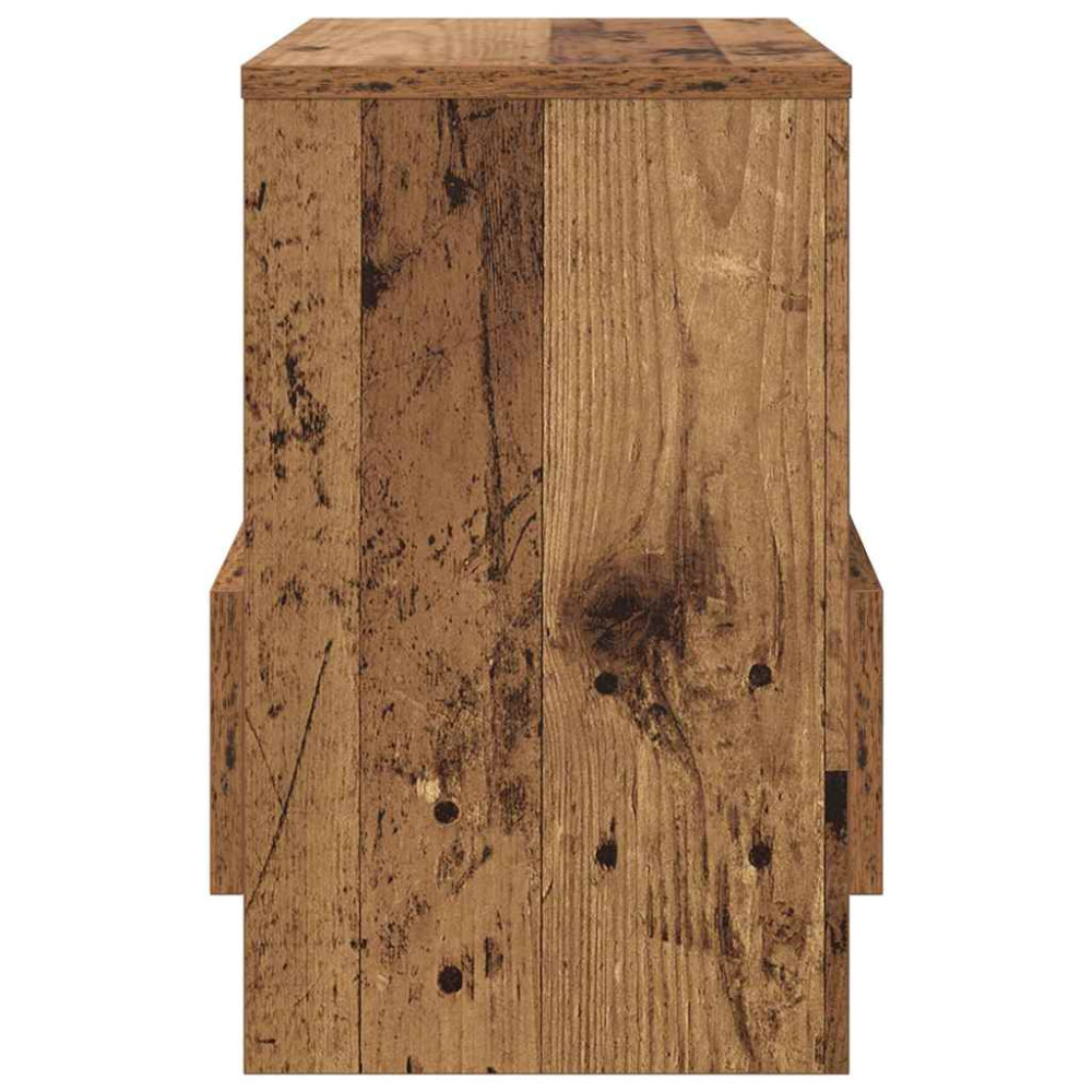 Produktbild för Tidningshylla Gammalt trä 35 x 30 x 45 cm