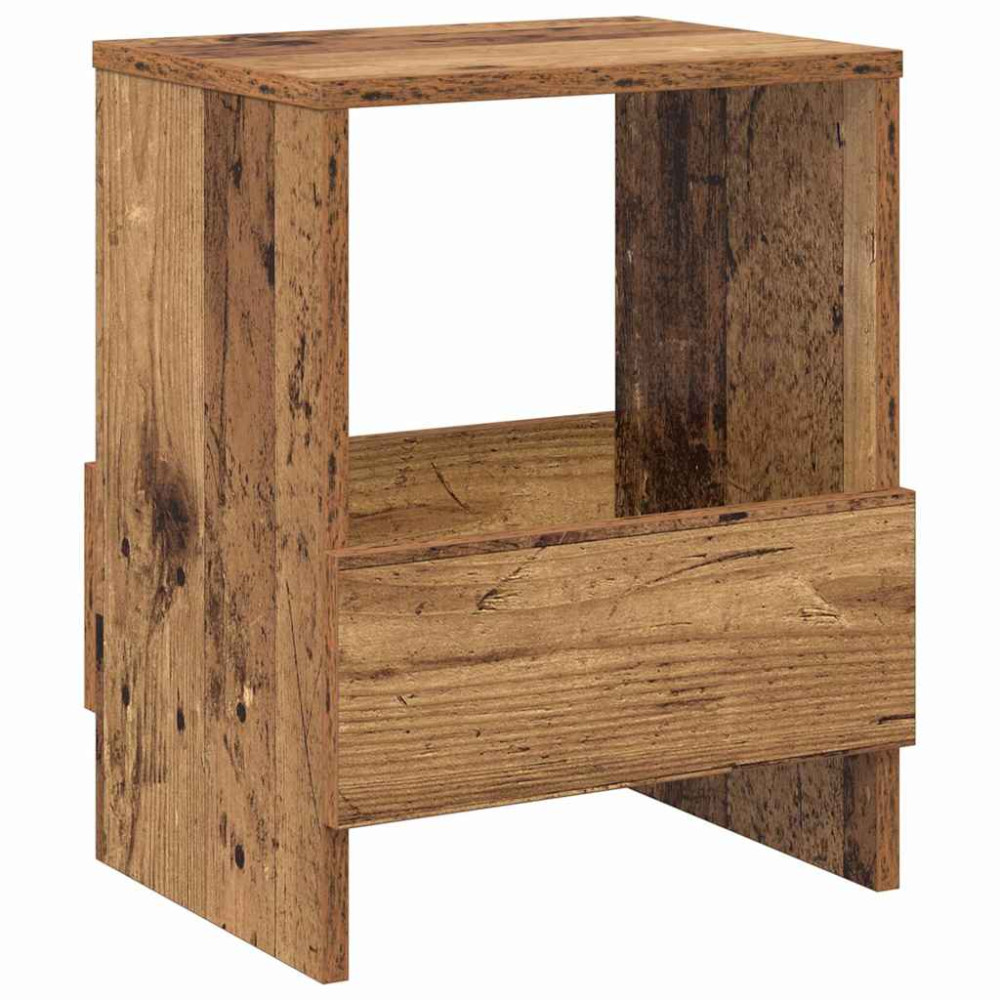 Produktbild för Tidningshylla Gammalt trä 35 x 30 x 45 cm