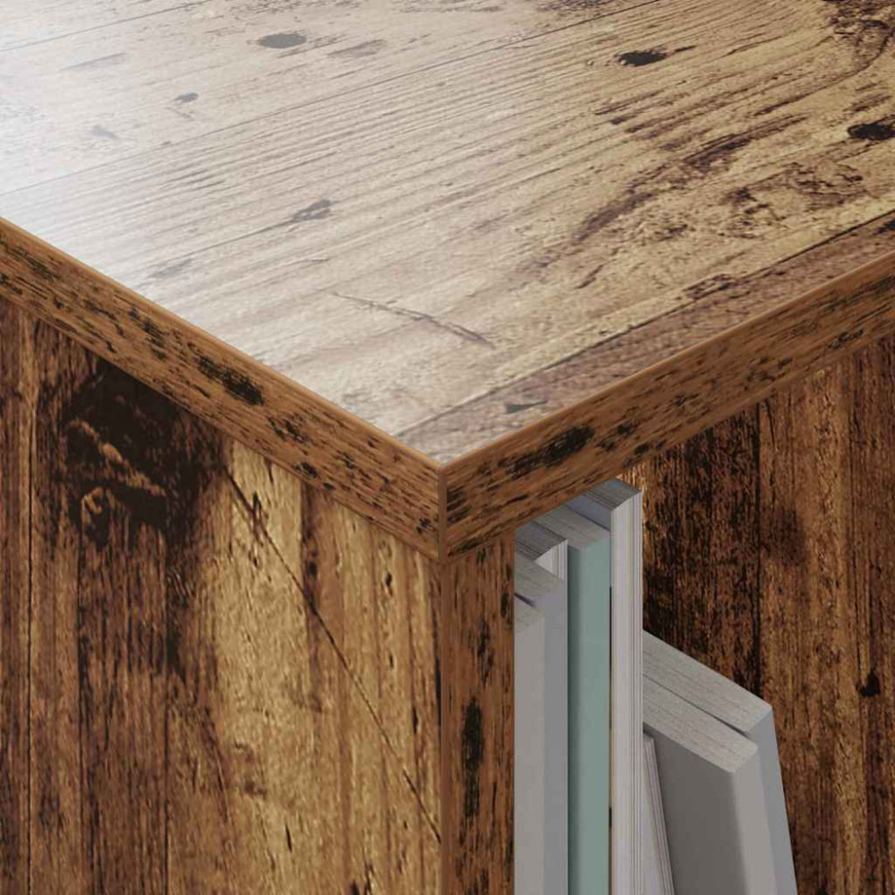 Produktbild för Tidningshylla 2 pcs Gammalt trä 35 x 30 x 45 cm