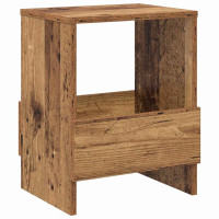 Produktbild för Tidningshylla 2 pcs Gammalt trä 35 x 30 x 45 cm