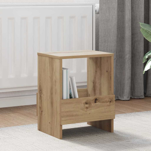 vidaXL Tidningshylla Artisan Ek 35 x 30 x 45 cm