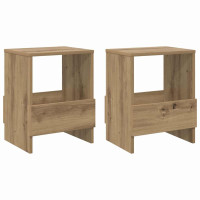 Produktbild för Tidningshylla 2 pcs Artisan Ek 35 x 30 x 45 cm