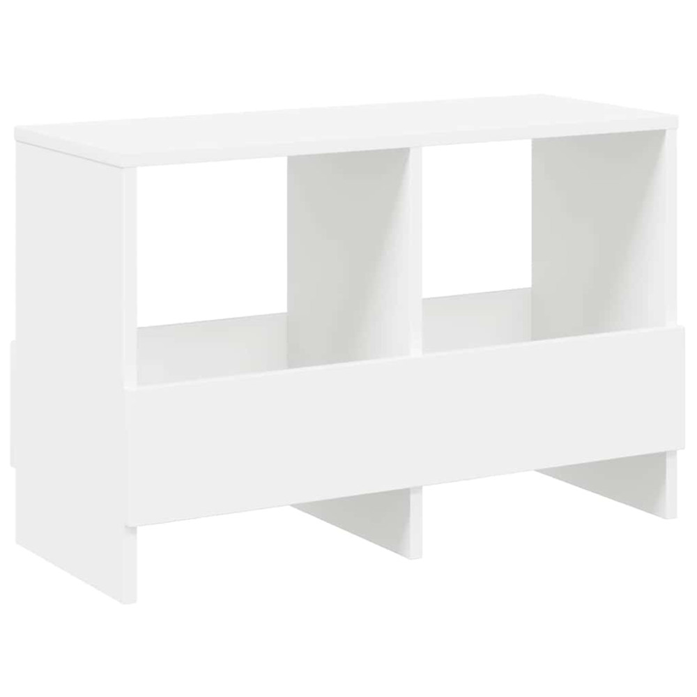 Produktbild för Tidningshylla Vit 68,5 x 30 x 45 cm