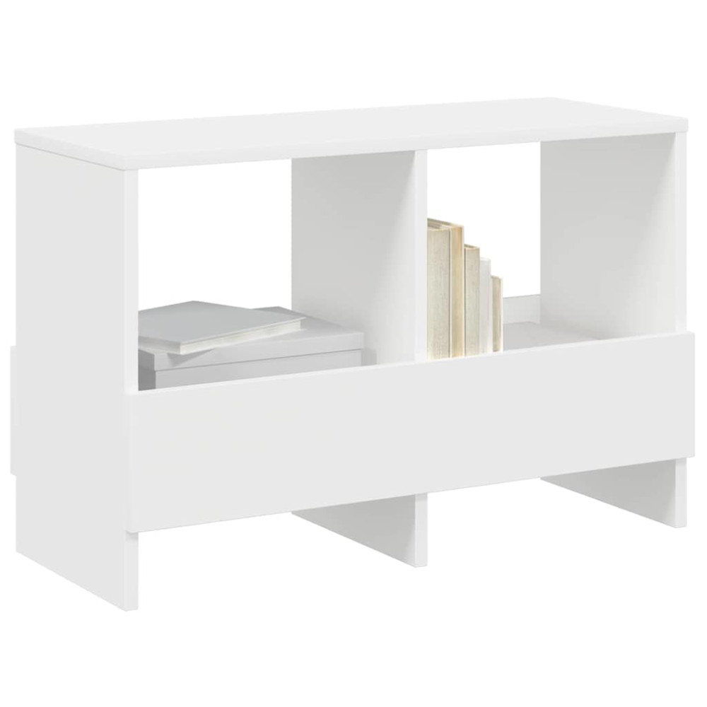 Produktbild för Tidningshylla Vit 68,5 x 30 x 45 cm