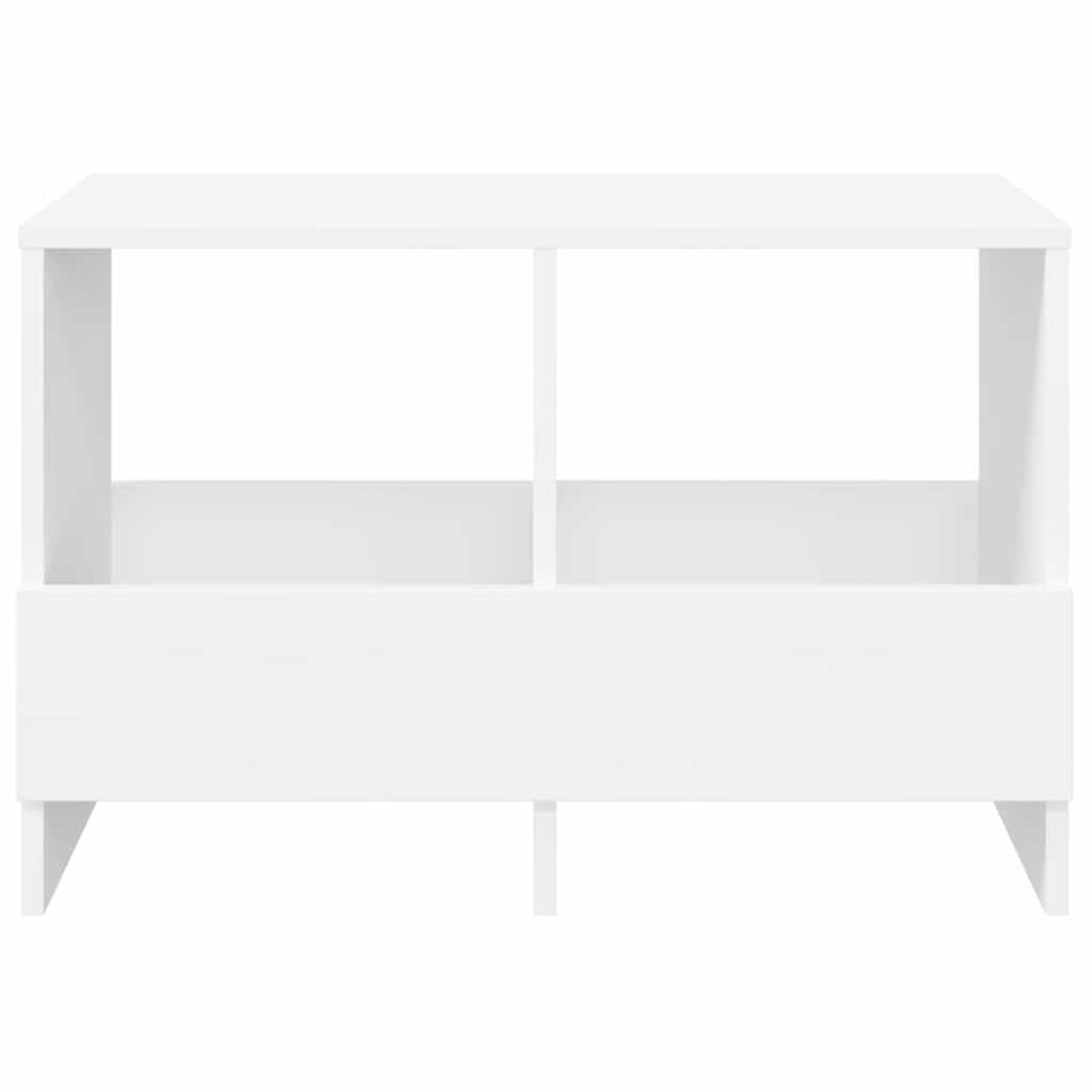 Produktbild för Tidningshylla Vit 68,5 x 30 x 45 cm