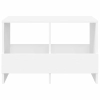 Produktbild för Tidningshylla Vit 68,5 x 30 x 45 cm