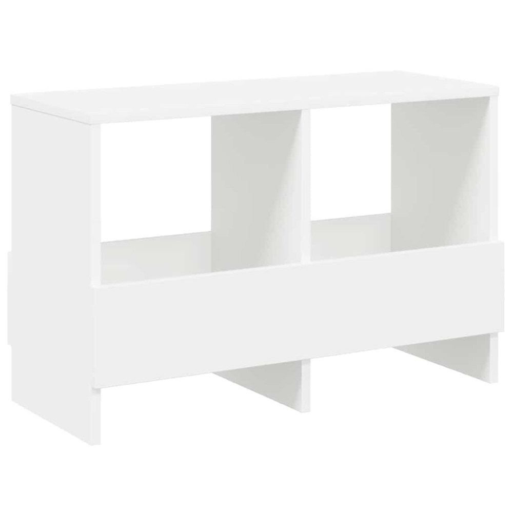 Produktbild för Tidningshylla Vit 68,5 x 30 x 45 cm