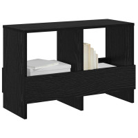 Produktbild för Tidningshylla Svart Ek 68,5 x 30 x 45 cm