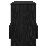 Produktbild för Tidningshylla Svart Ek 68,5 x 30 x 45 cm