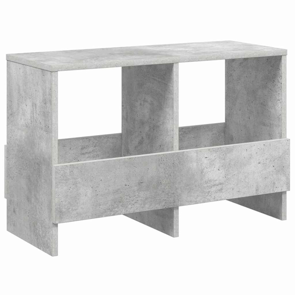 Produktbild för Tidningshylla Betonggrå 68,5 x 30 x 45 cm