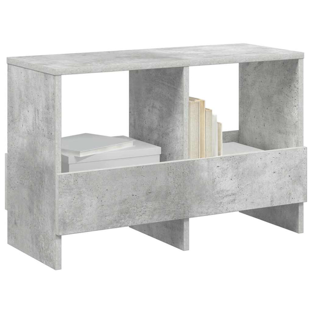 Produktbild för Tidningshylla Betonggrå 68,5 x 30 x 45 cm