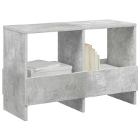 Produktbild för Tidningshylla Betonggrå 68,5 x 30 x 45 cm