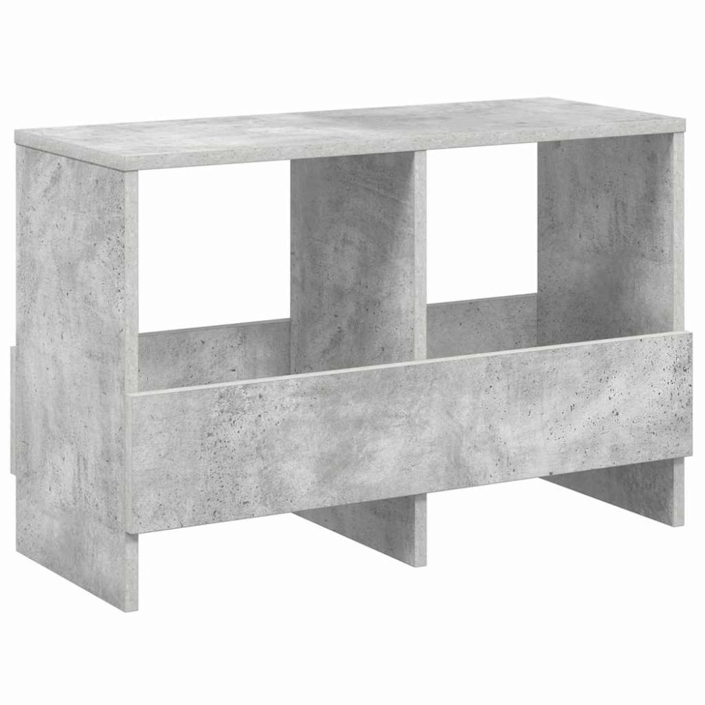 Produktbild för Tidningshylla Betonggrå 68,5 x 30 x 45 cm