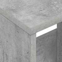 Produktbild för Tidningshylla Betonggrå 68,5 x 30 x 45 cm