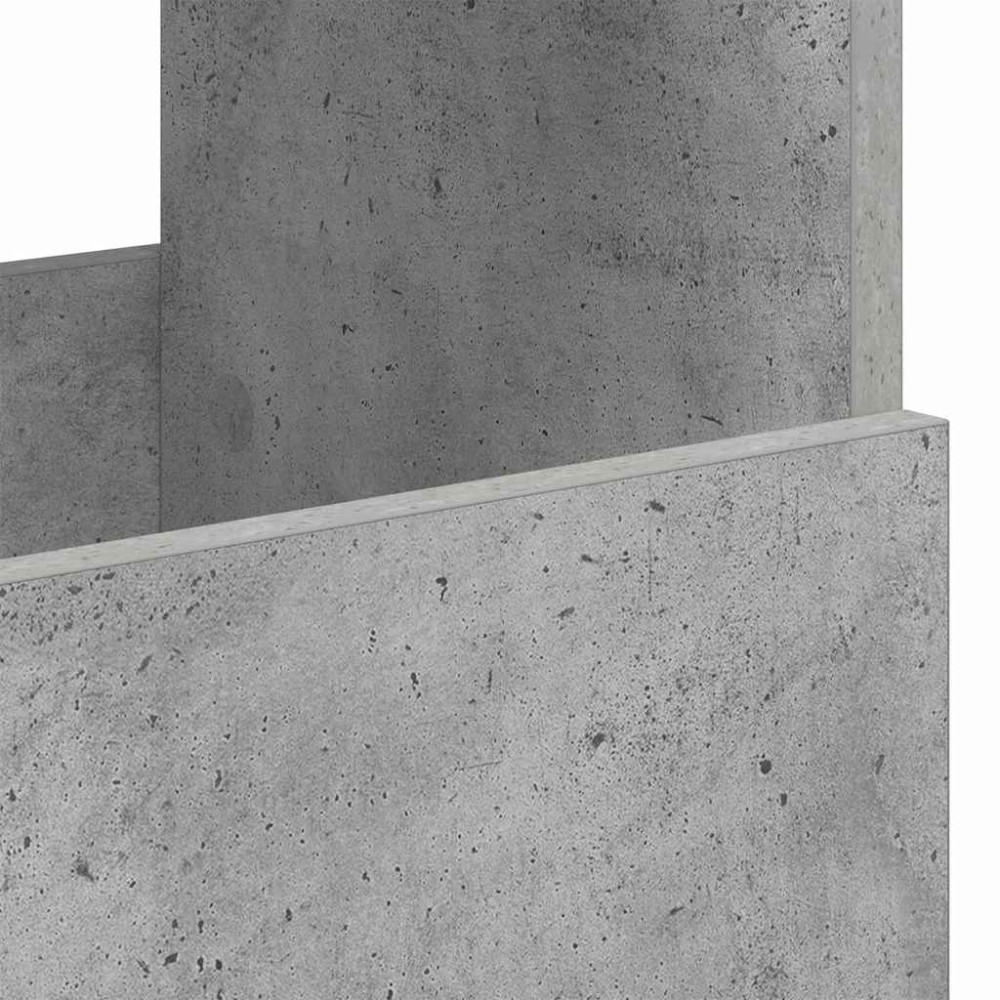 Produktbild för Tidningshylla Betonggrå 68,5 x 30 x 45 cm