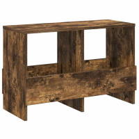 Produktbild för Tidningshylla Rökt ek 68,5 x 30 x 45 cm