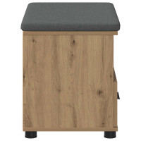 Produktbild för Hallbänk Artisan Ek 60 x 38 x 46 cm Konstruerat Trä och Tyg