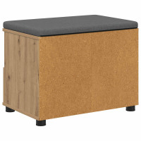 Produktbild för Hallbänk Artisan Ek 60 x 38 x 46 cm Konstruerat Trä och Tyg