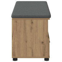 Produktbild för Hallbänk Artisan Ek 100 x 38 x 46 cm Konstruerat Trä och Tyg