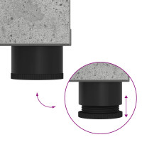 Produktbild för Hallbänk BetongGrå 100 x 38 x 46 cm Konstruerat Trä och Tyg