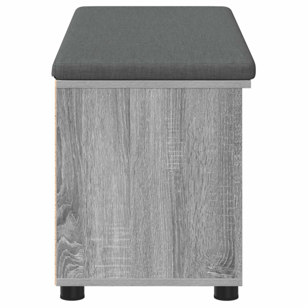 Produktbild för Hallbänk Grå Sonoma 100 x 38 x 46 cm Konstruerat Trä och Tyg
