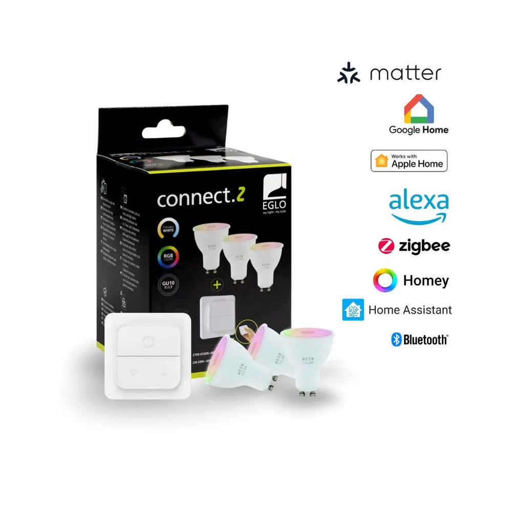 Produktbild för EGLO CONNECT-Z GU10 smarta lampor